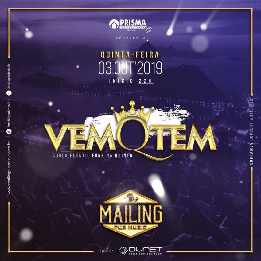 Vem Q Tem | Mailing Pub Music | OndeTemBalada.com