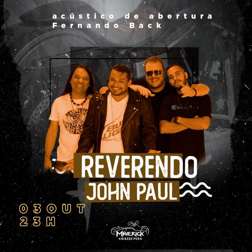 Reverendo John Paul | Maverick Bikers Pub | OndeTemBalada.com