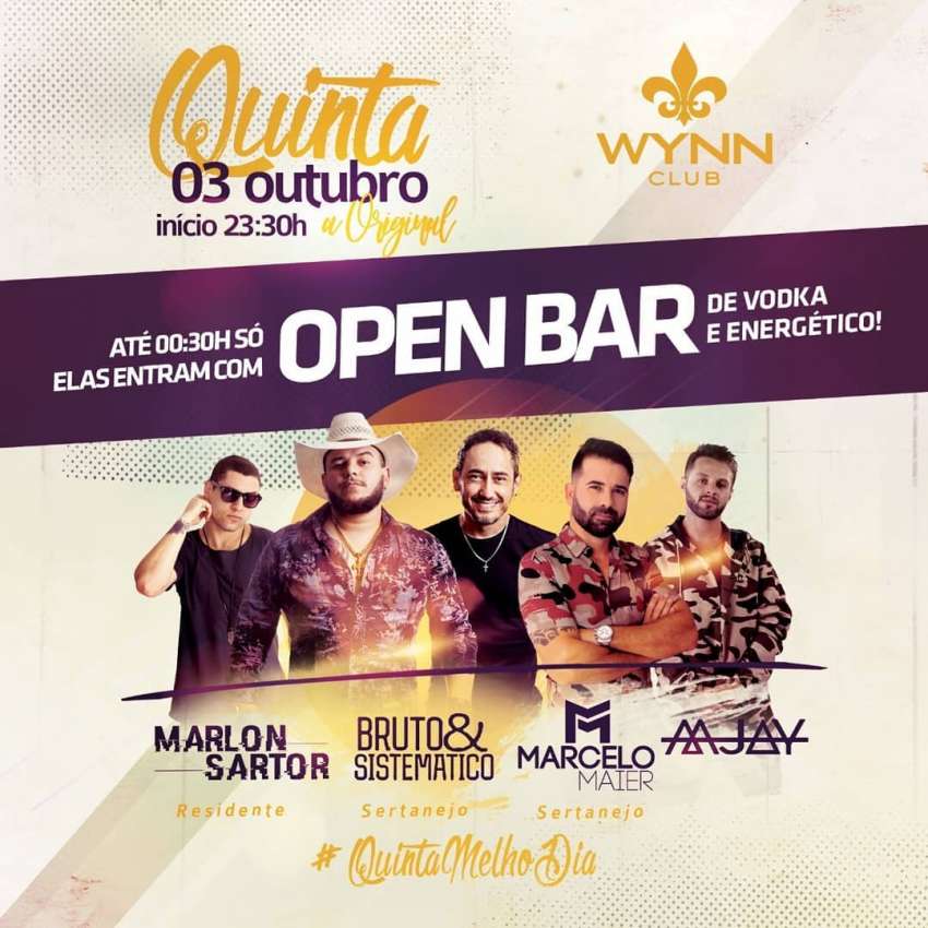 Quinta a Original | Wynn Club | OndeTemBalada.com