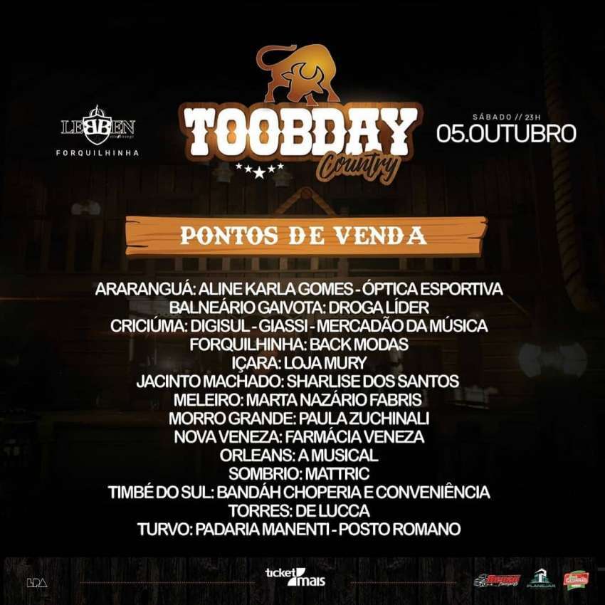 Toobday Country | Lebben Eco Lounge | OndeTemBalada.com