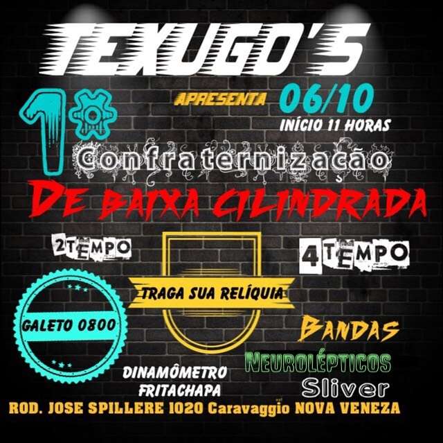 Confraternização de Baixa Cilindrada  | Texugo Biker's Pub | OndeTemBalada.com