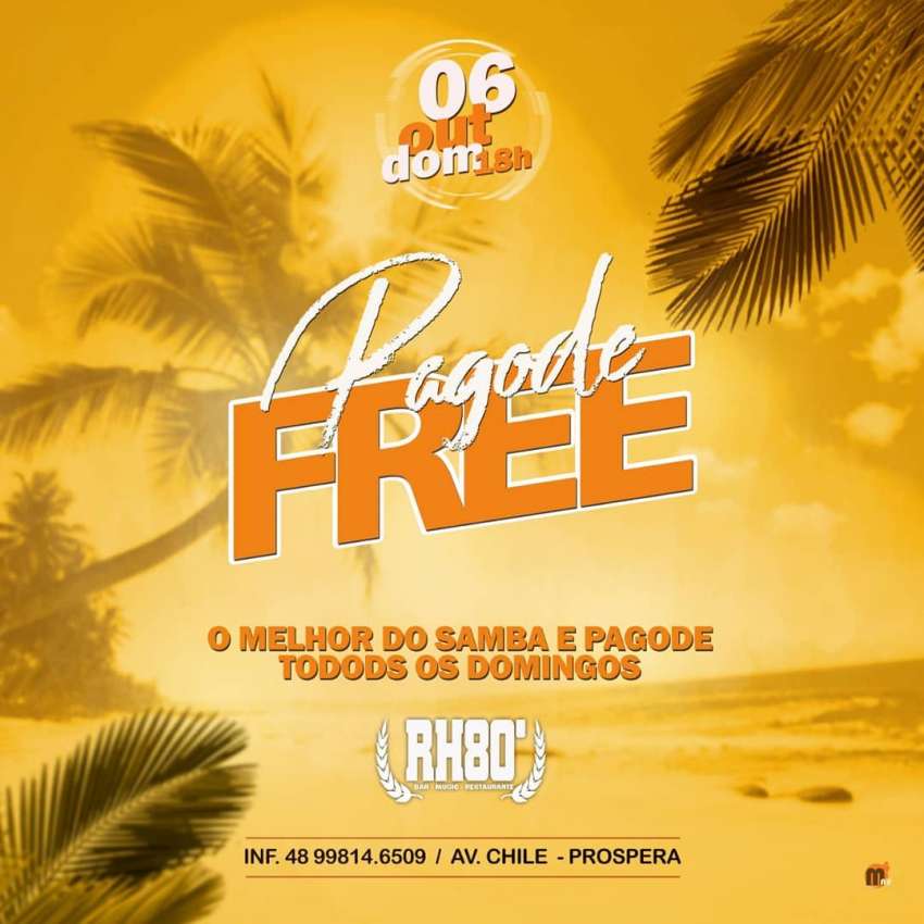 Pagode Free | RH80' Bar | OndeTemBalada.com