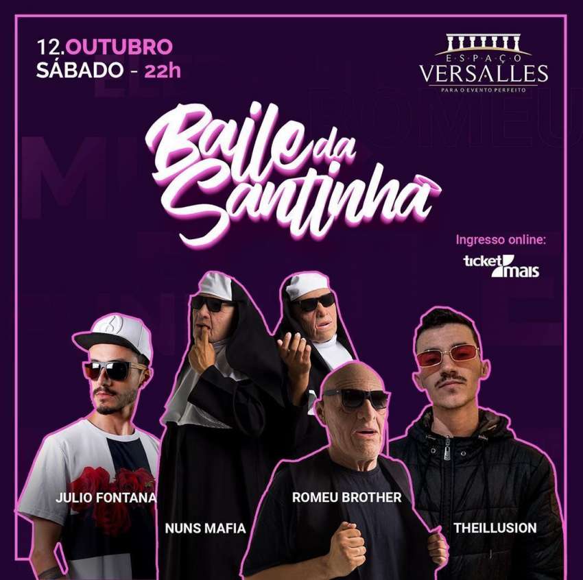 Baile da Santinha | Espaço Versalles | OndeTemBalada.com