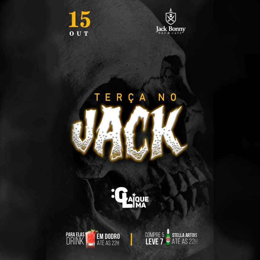 Terça no Jack | Jack Bonny Bar & café | OndeTemBalada.com