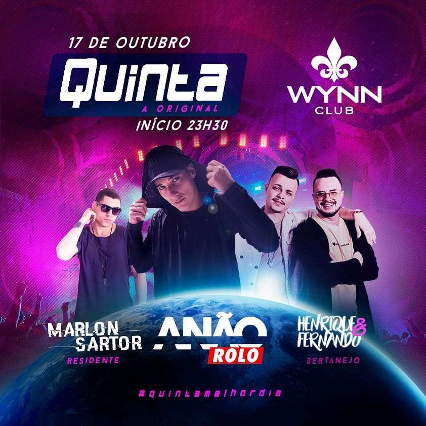 Quinta a Original | Wynn Club | OndeTemBalada.com