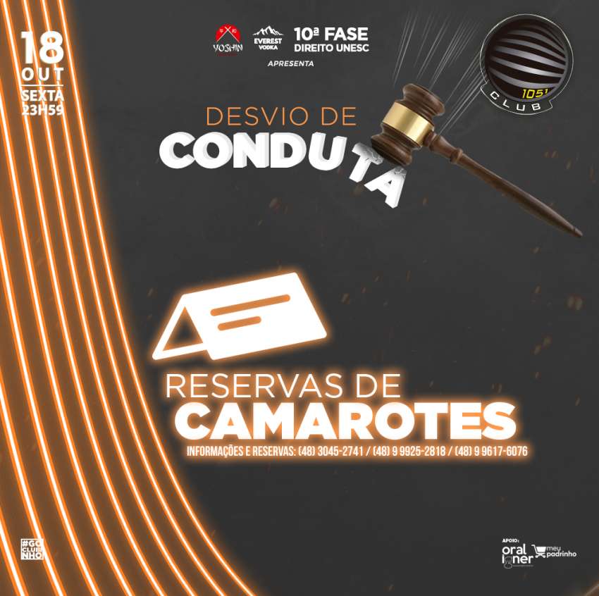 Desvio de Conduta | 1051 Club | OndeTemBalada.com