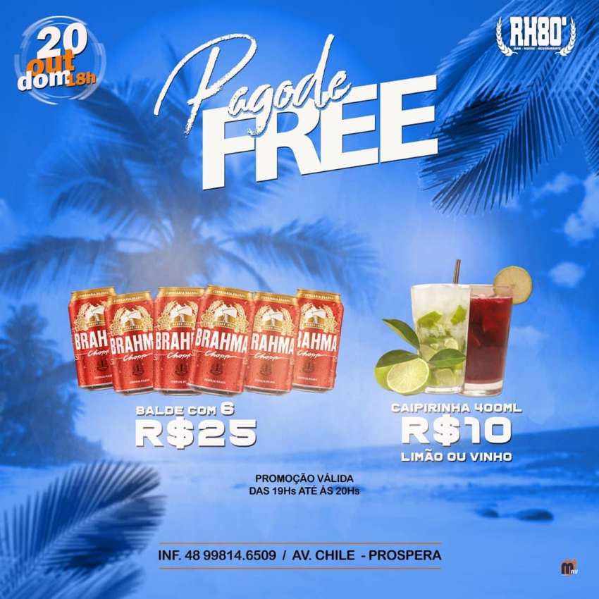 Pagode Free | RH80' Bar | OndeTemBalada.com