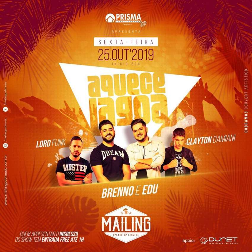 Aquece Lagoa | Mailing Pub Music | OndeTemBalada.com