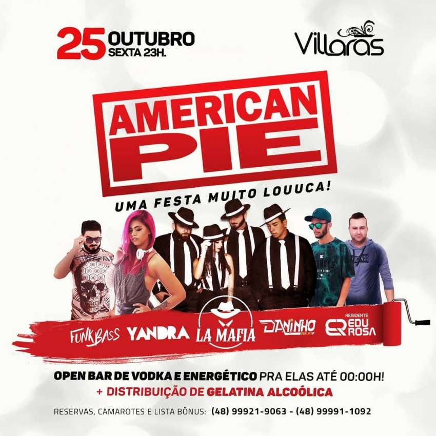 American Pie | Villaras | OndeTemBalada.com