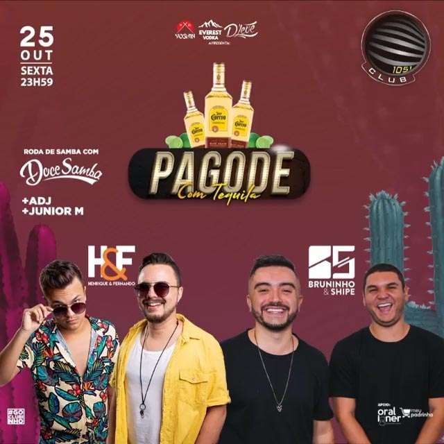 Pagode Com Tequila | 1051 Club | OndeTemBalada.com