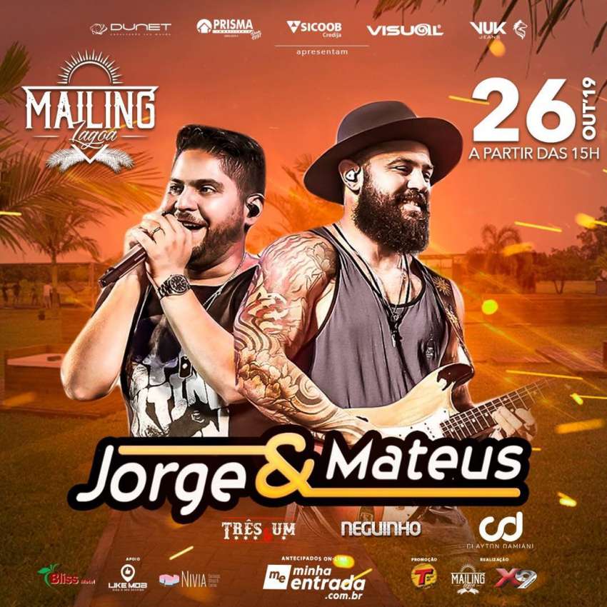 Jorge & Mateus  | Mailing Lagoa  | OndeTemBalada.com