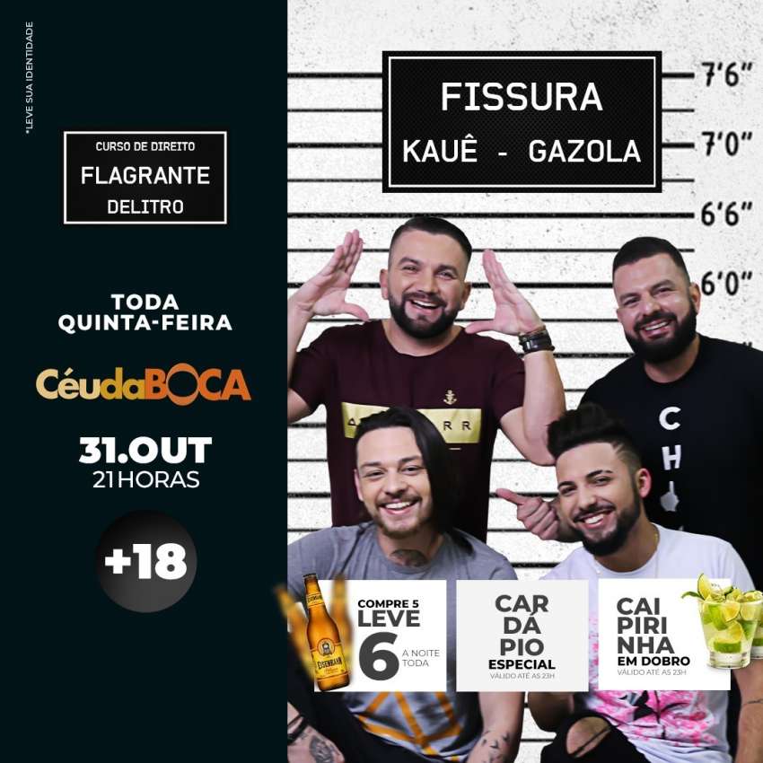 Fissura | Céu da Boca | OndeTemBalada.com