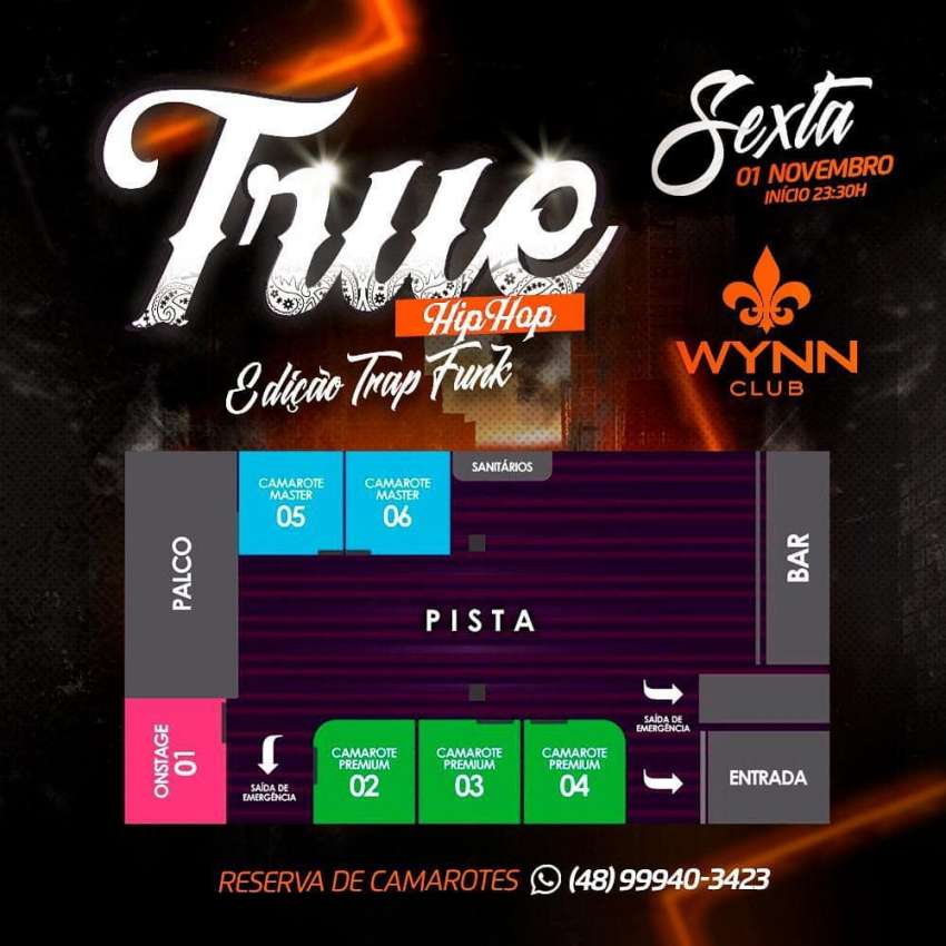 True Hip Hop | Wynn Club | OndeTemBalada.com