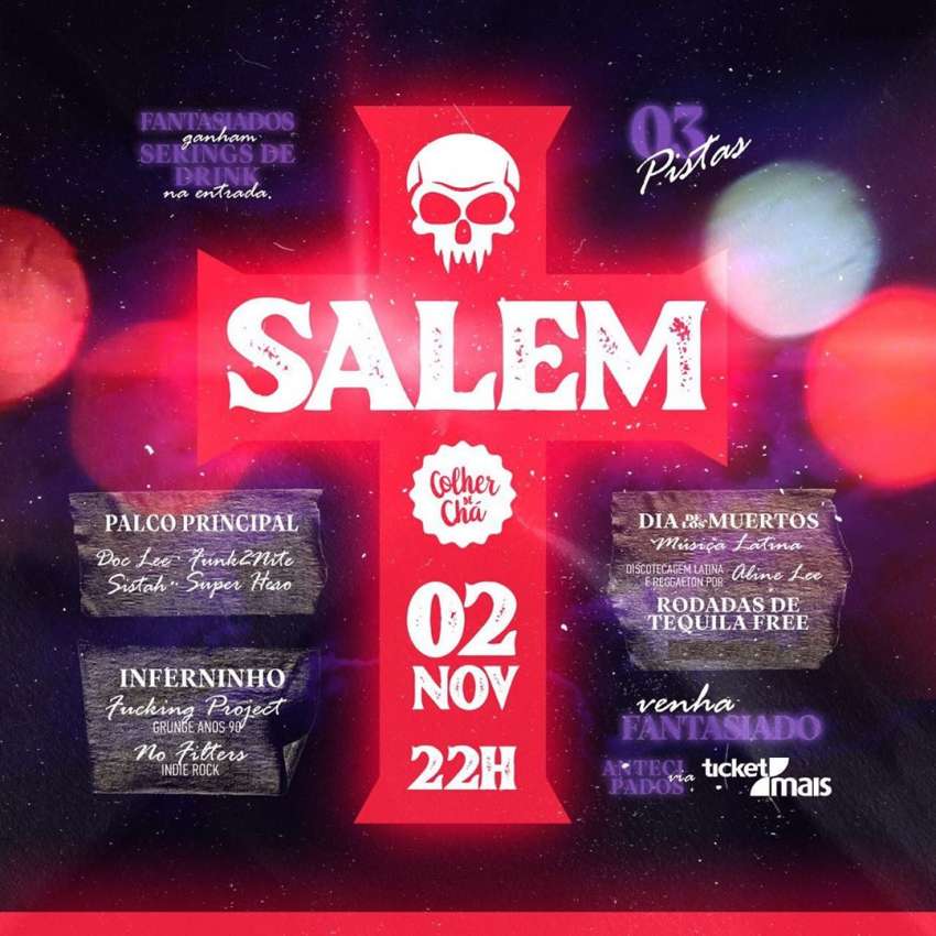 Salem  | Colher de Chá | OndeTemBalada.com