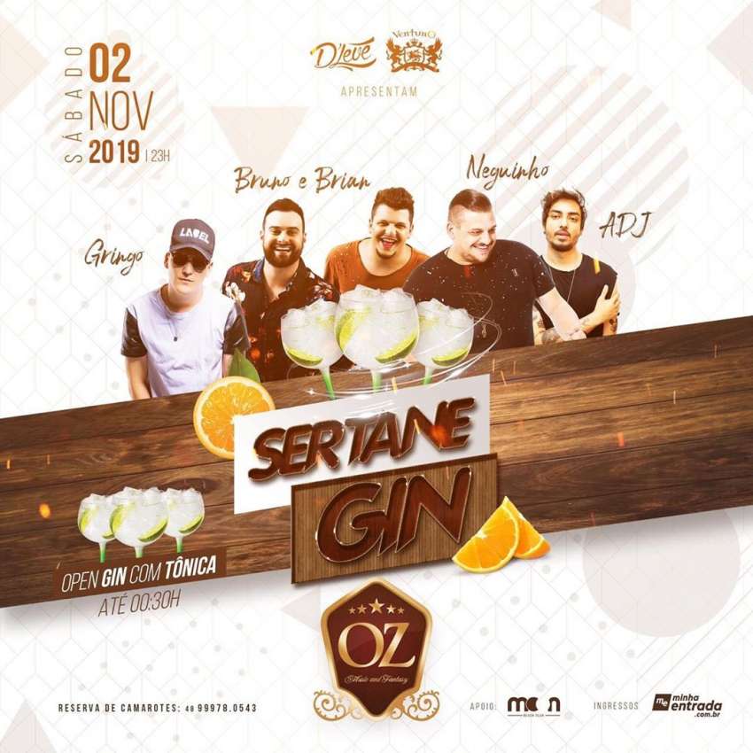 Sertane Gin | OZ Music and Fantasy | OndeTemBalada.com