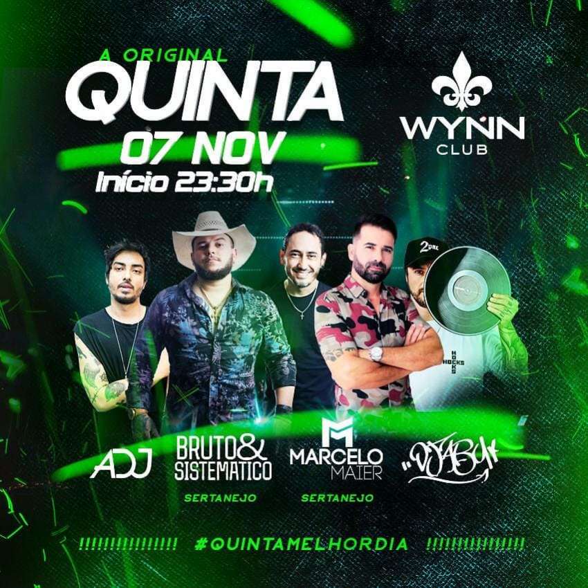 Quinta a Original | Wynn Club | OndeTemBalada.com