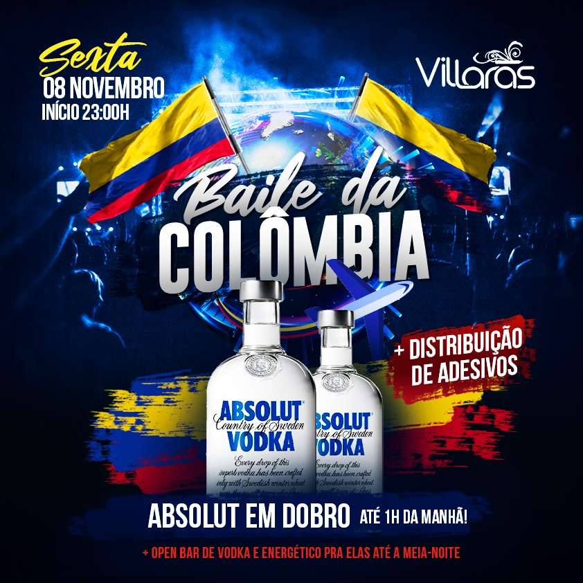 Baile da Colômbia | Villaras | OndeTemBalada.com