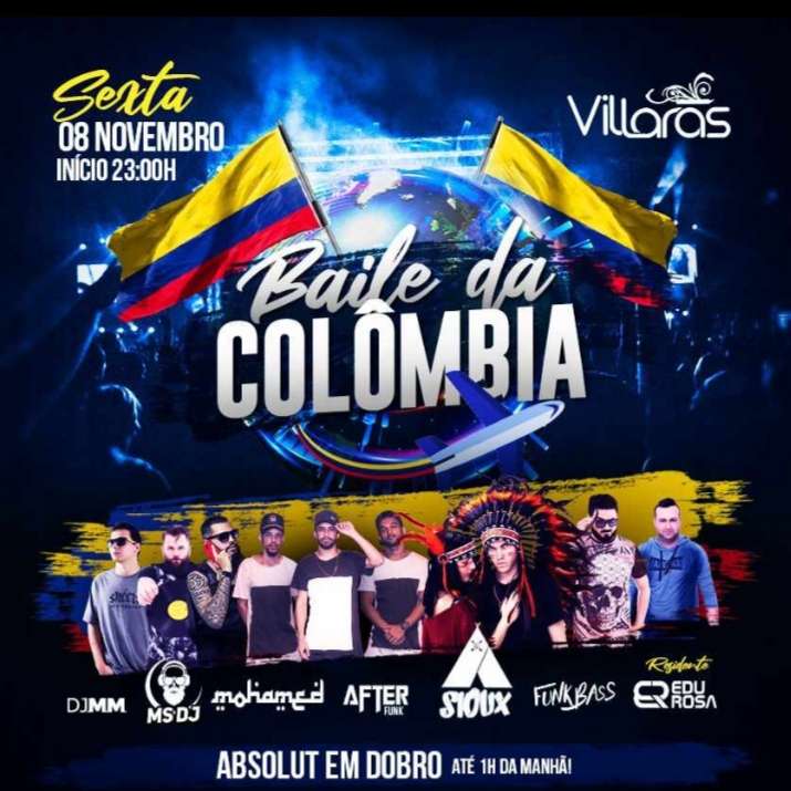 Baile da Colômbia | Villaras | OndeTemBalada.com