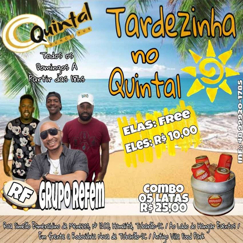 Tardezinha no Quintal | Quintal Lounge Pub | OndeTemBalada.com