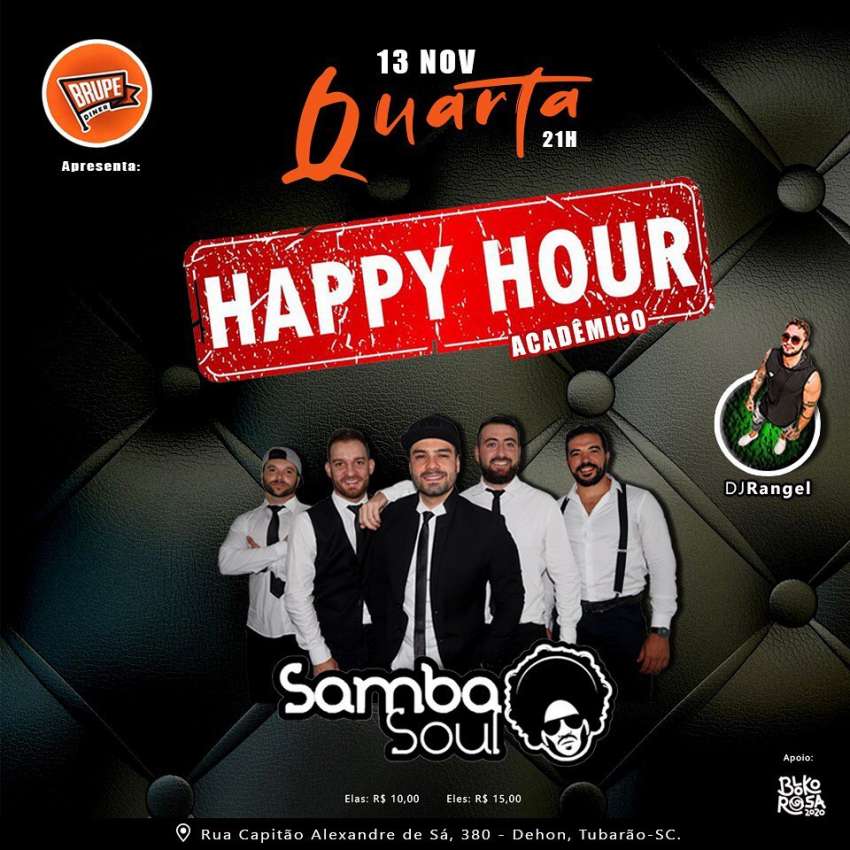 Happy Hour Acadêmico  | Brupe Diner | OndeTemBalada.com