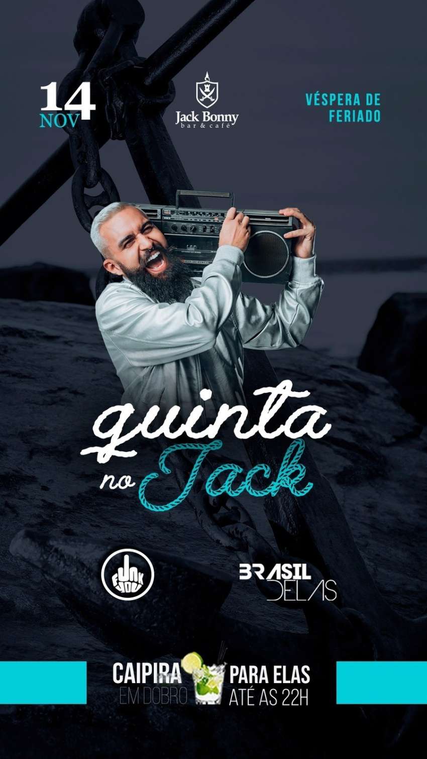 Quinta no Jack | Jack Bonny Bar & café | OndeTemBalada.com