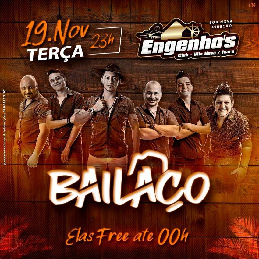 Bailaço | Engenho's Club | OndeTemBalada.com