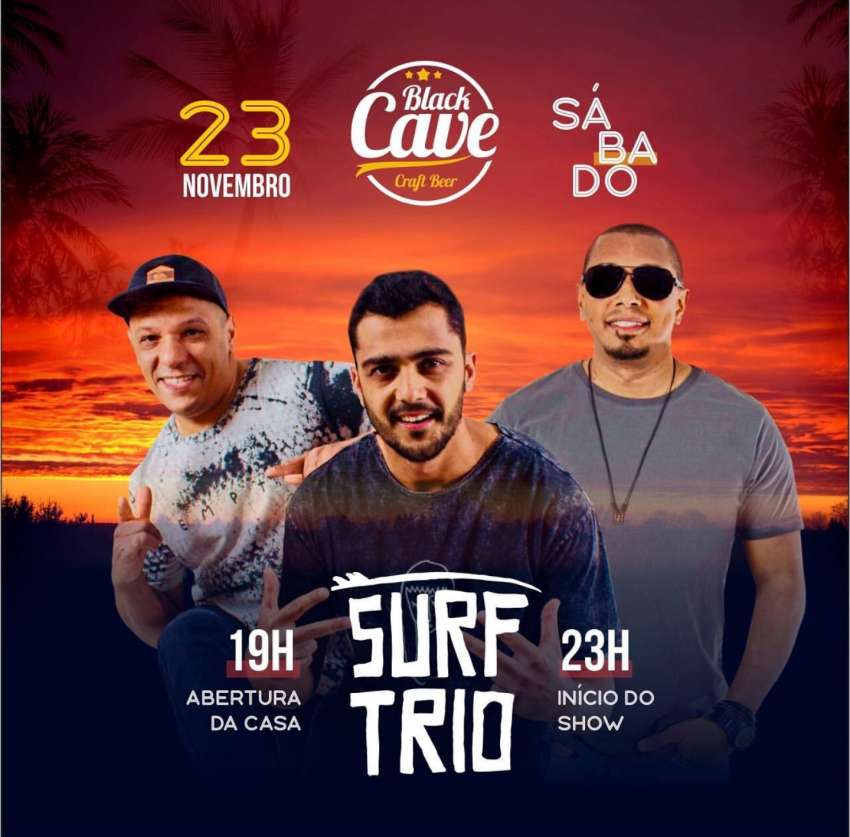 Surf Trio  | Black Cave Craft Beer | OndeTemBalada.com