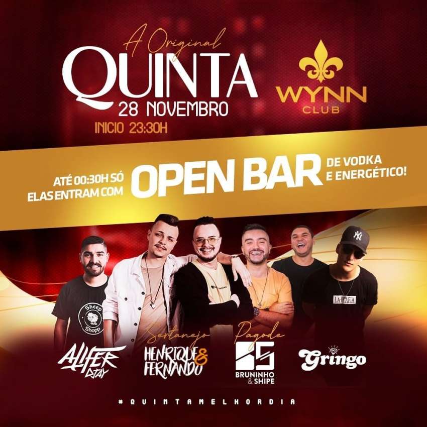 Quinta A Original | Wynn Club | OndeTemBalada.com