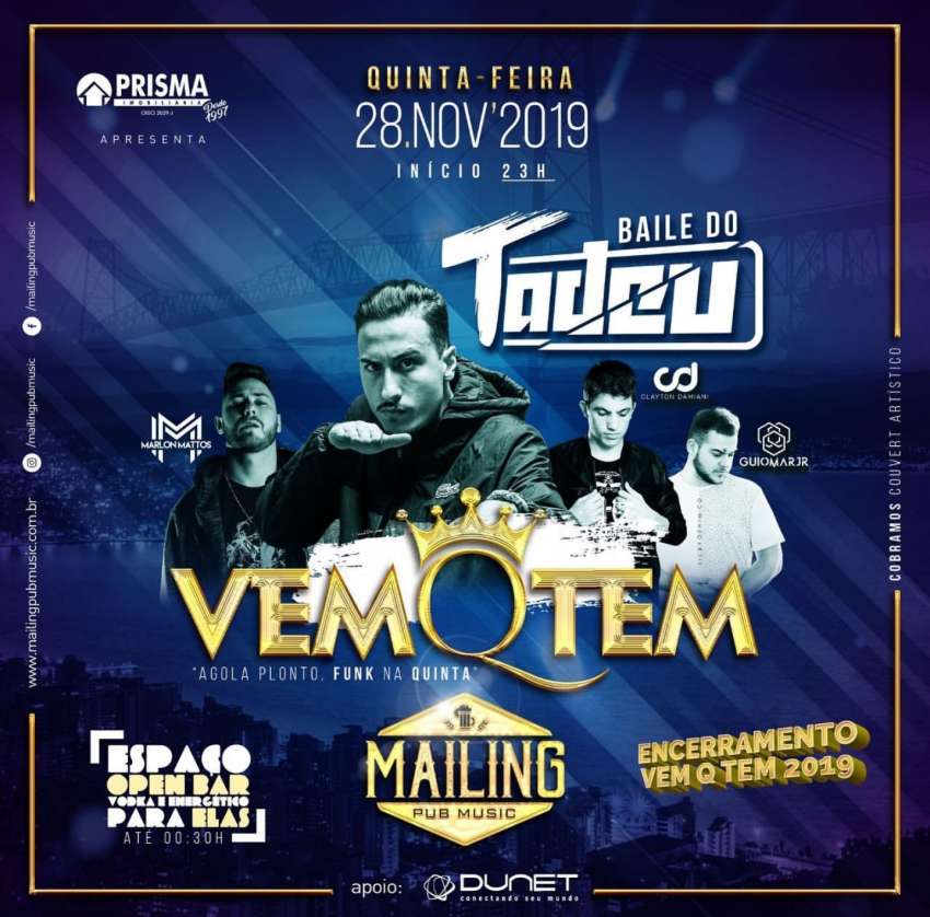 Vem Q Tem | Mailing Pub Music | OndeTemBalada.com