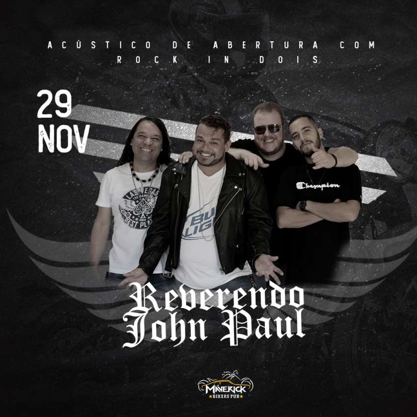 Reverendo John Paul | Maverick Bikers Pub | OndeTemBalada.com