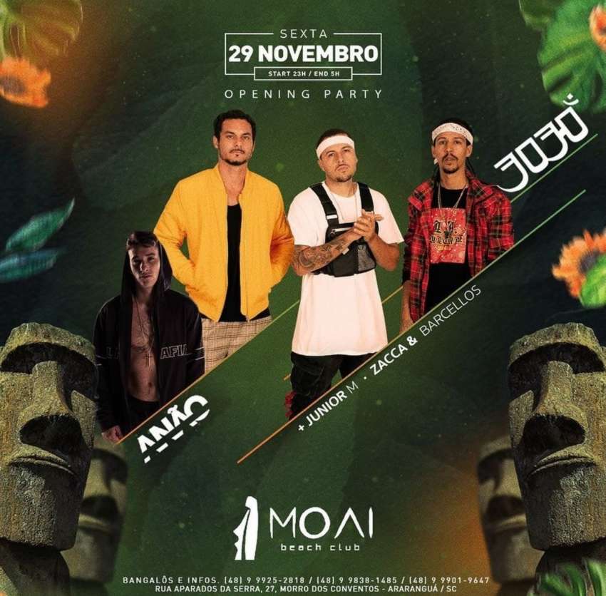 Moai Beach Club | Moai Beach Club | OndeTemBalada.com