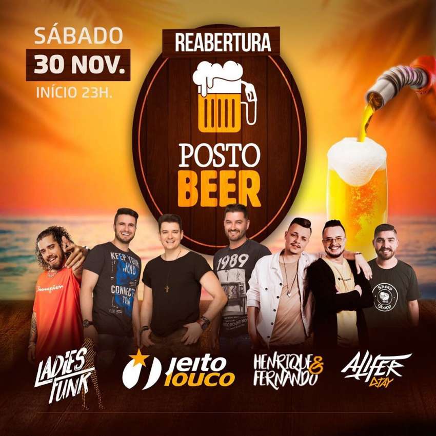 Reabertura  | Posto Beer | OndeTemBalada.com