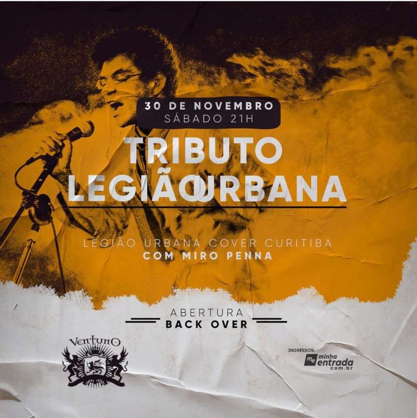 Tributo Legião Urbana | Ventuno Pub | OndeTemBalada.com