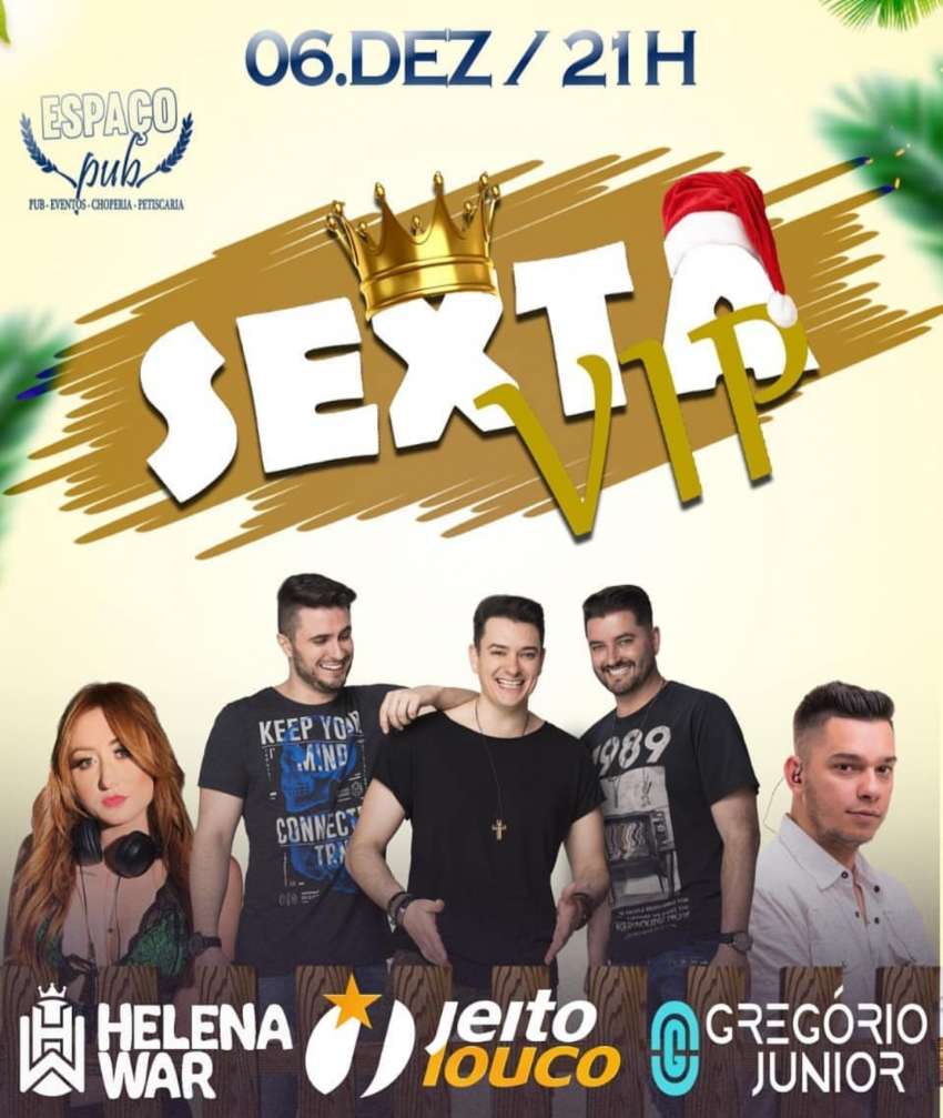 Sexta Vip | Espaço Pub Pizzaria Comilão | OndeTemBalada.com