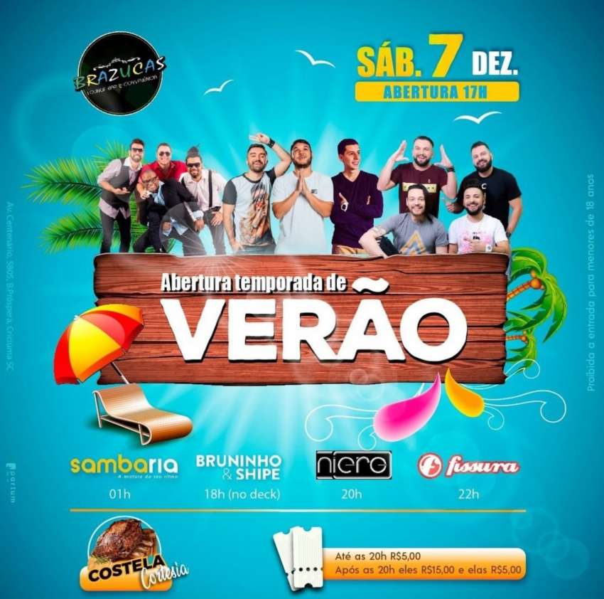 Abertura de Verão | Brazucas Lounge Bar | OndeTemBalada.com