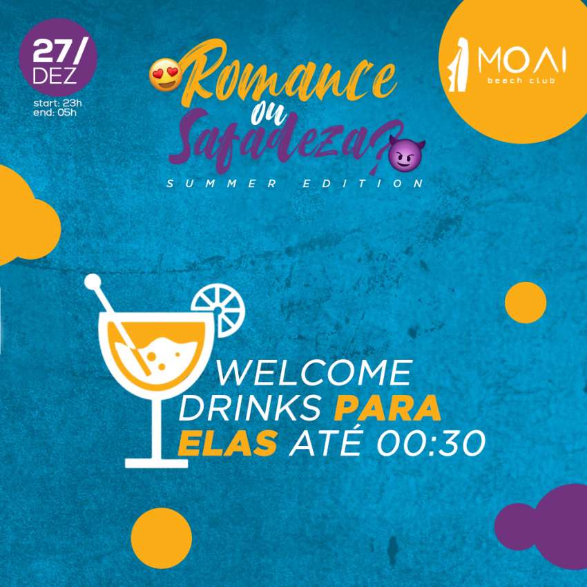 Romance ou Safadeza | Moai Beach Club | OndeTemBalada.com