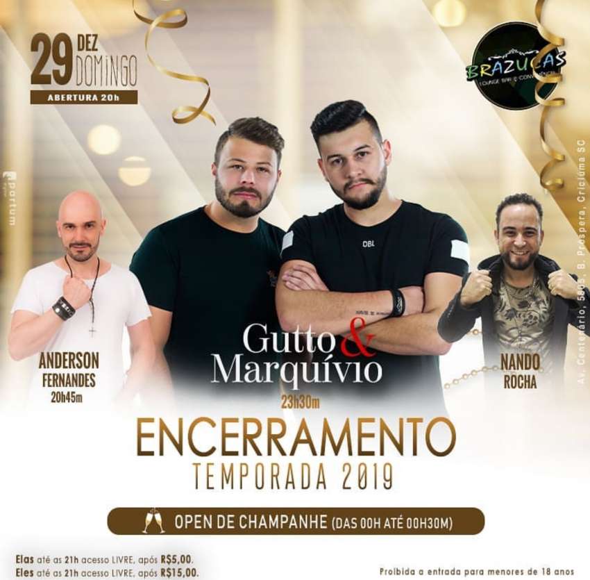 Encerramento 2019 | Brazucas Lounge Bar | OndeTemBalada.com