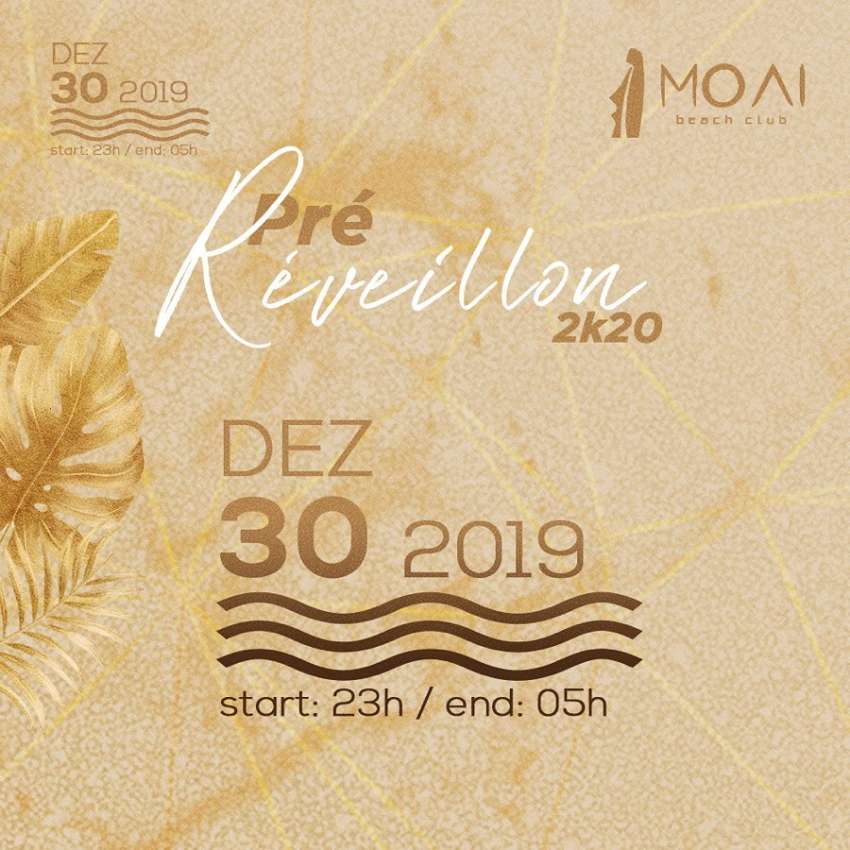 Pré Reveillon 2k20 | Moai Beach Club | OndeTemBalada.com