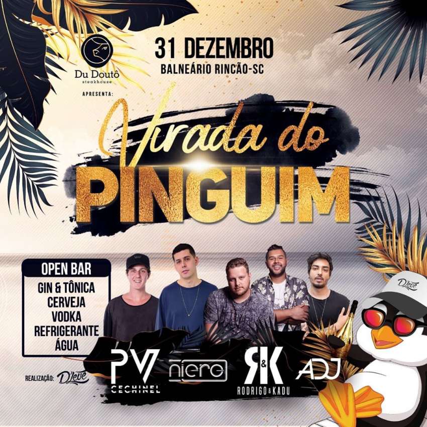 Virada do Pinguim | Balneário Rincão | OndeTemBalada.com