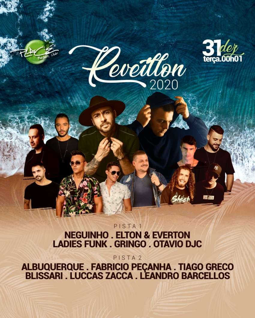 Reveillon 2020 | Place Beach Club | OndeTemBalada.com