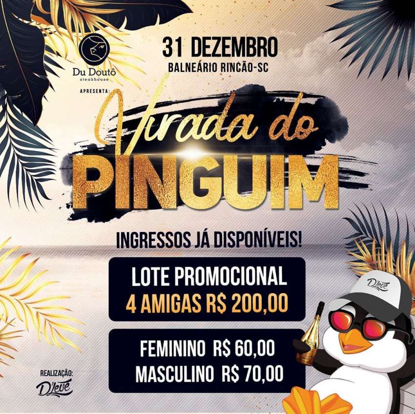 Virada do Pinguim | Balneário Rincão | OndeTemBalada.com