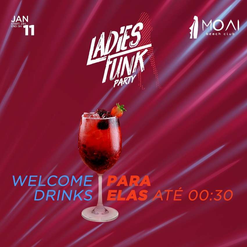 Ladies Funk Party | Moai Beach Club | OndeTemBalada.com