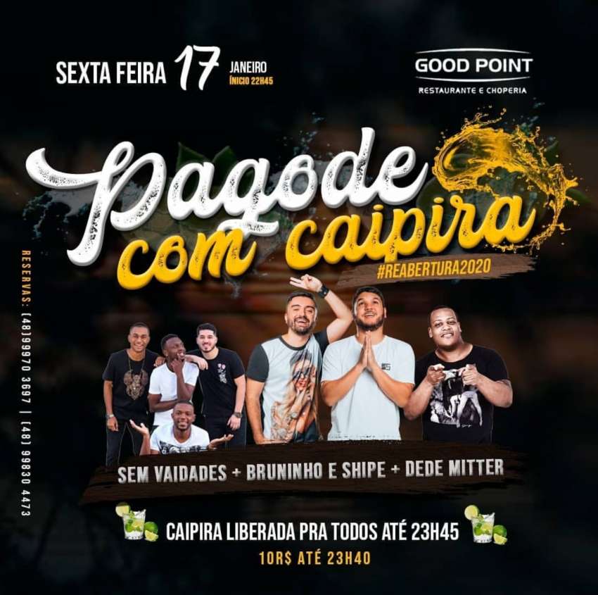 Pagode com Caipira | Good Point Choperia | OndeTemBalada.com