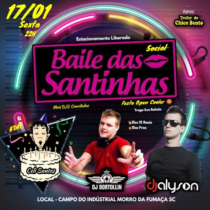 Baile das Santinhas | Campo Industrial | OndeTemBalada.com