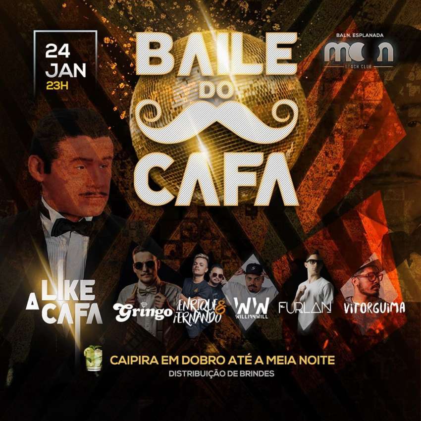 Baile do Cafa | Moon Beach Club | OndeTemBalada.com