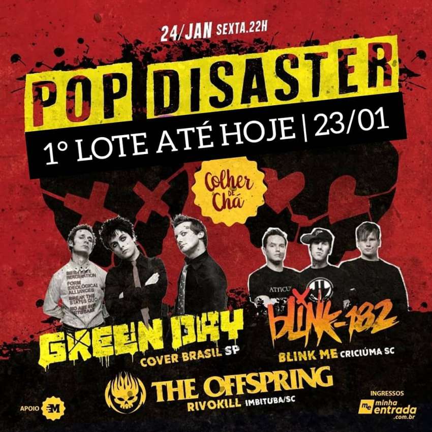 Pop Disaster | Colher de Chá | OndeTemBalada.com