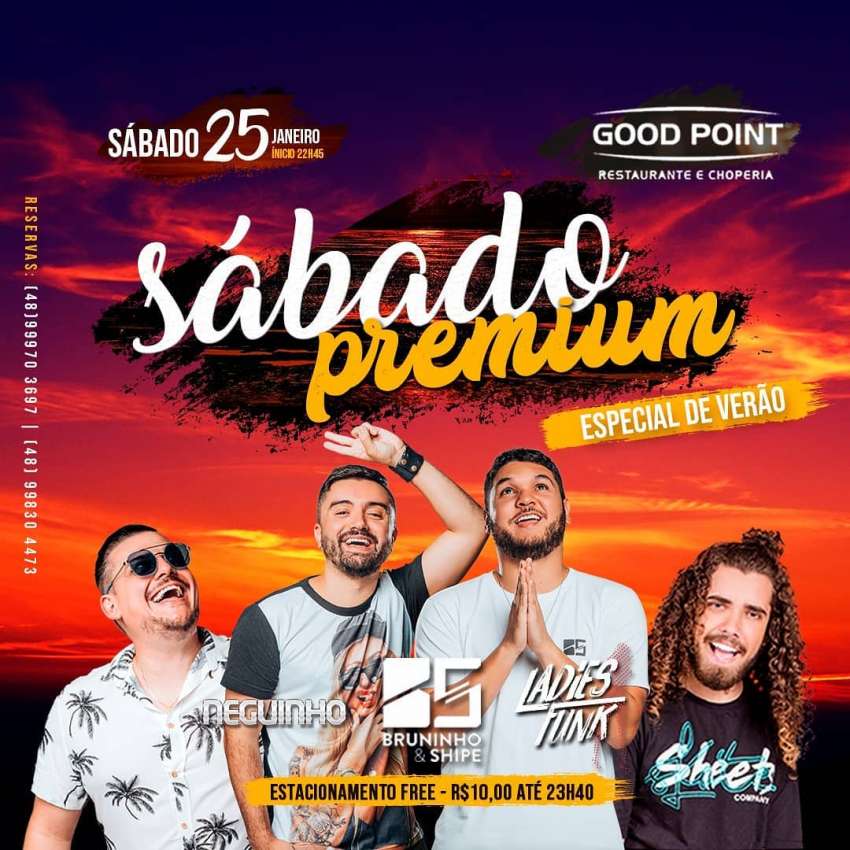 Sábado Premium | Good Point Choperia | OndeTemBalada.com