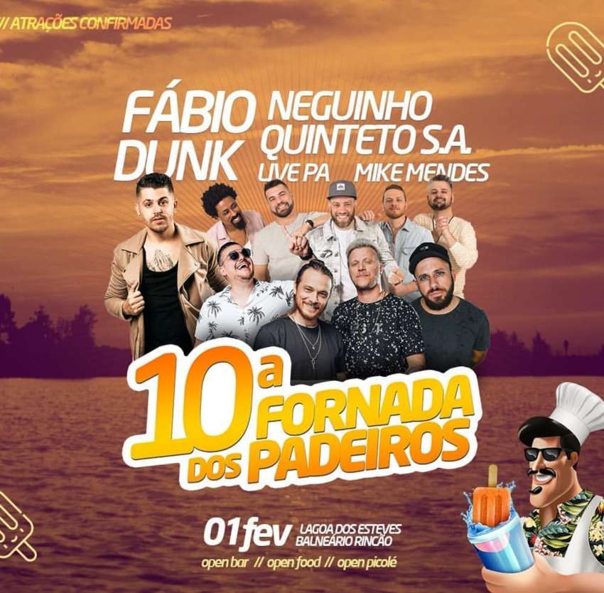 10ª Fornada dos Padeiros  | Lagoa dos Esteves  | OndeTemBalada.com