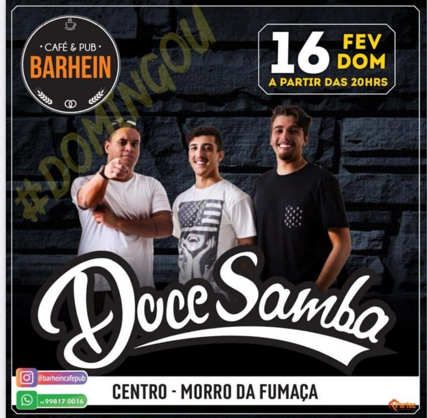 Doce Samba | Barhein Café & Pub | OndeTemBalada.com