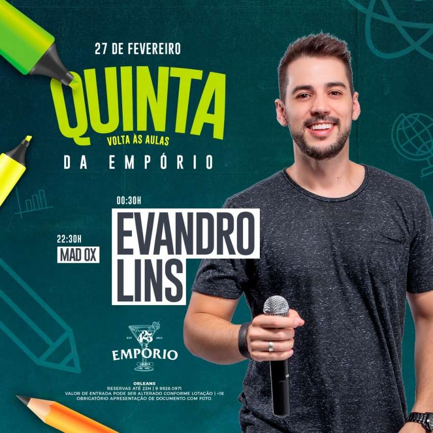 Quinta Voltas as Aulas | Empório 425 | OndeTemBalada.com